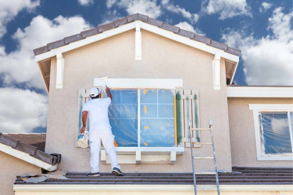 Exterior house painter